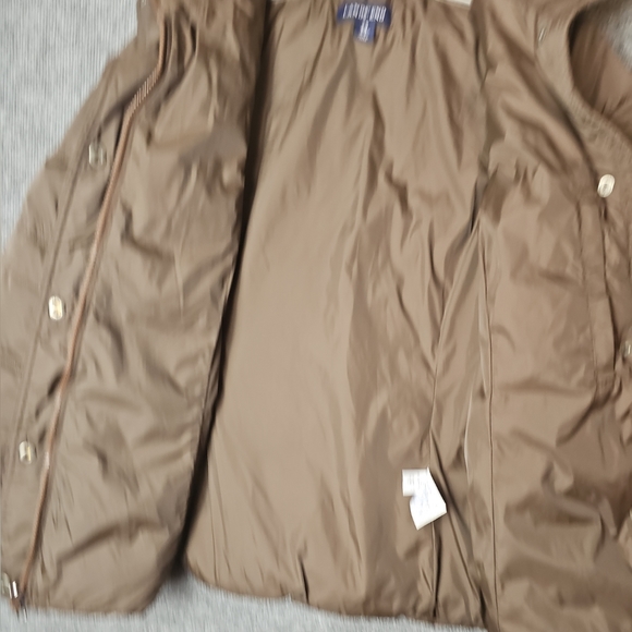 Lands End Women's Winter Puffer Coat Down/Feather insulation Brown - Picture 7 of 10